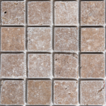 Mozaic Travertin Noce Antichizat 4.8 x 4.8 x 1 cm