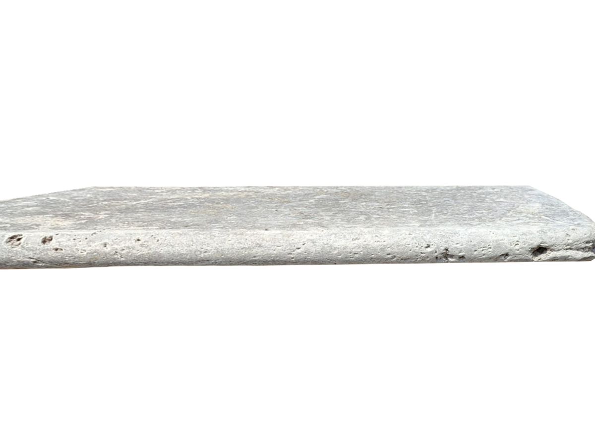 Placi Travertin Silver Rustic Antichizat 1LSF - 1 lungime bastonata 33 x 61 x 3 cm