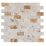 Mozaic Travertin 3Mix Scapitat 2.5 x 5 x 1.5 cm