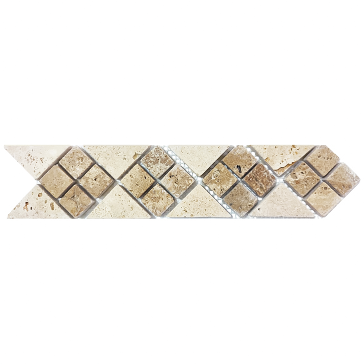 Bordura Mozaic Travertin BG121 7 x 30 x 1 cm