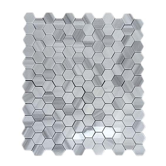 Mozaic Marmura Marmara Hexagon Lustruit 4.8 x 1 cm